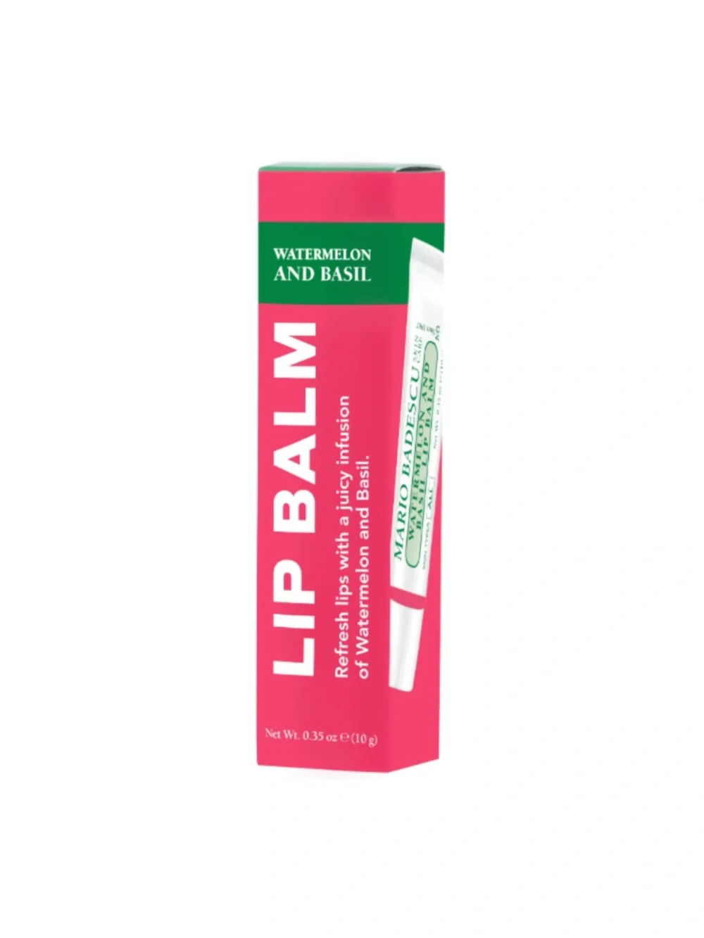 MARIO BADESCU Watermelon and Basil Lip Balm - .35 oz NIB